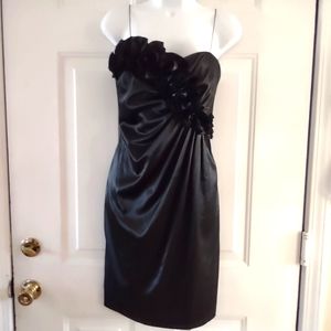 London Times Black Strapless Women's Dress. Size 10P
